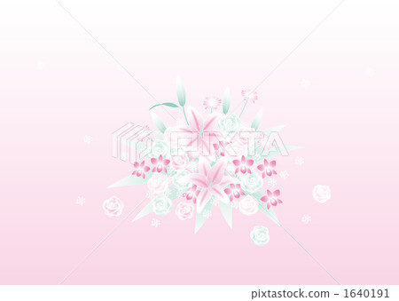 Flower arrangement 2C center - Stock Illustration [1640191] - PIXTA