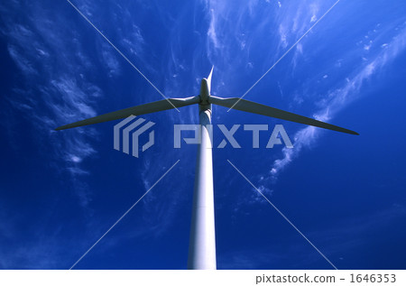 Blue sky and windmill 1646353
