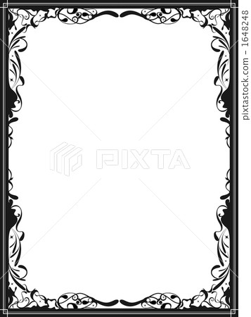 Decorative Frame 12 Black Stock Illustration