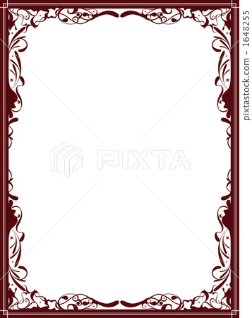 Decorative frame 12 (red) 1648255