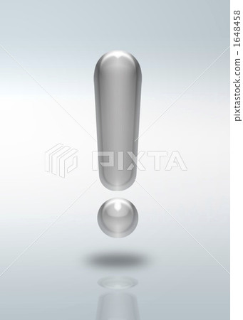 exclamation point, 3d, three dimensional 1648458