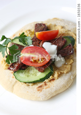 Pita bread, lamb and fresh fish. Pita bread, lamb and fresh fish. 1650336