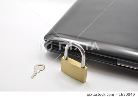 筆記本電腦和掛鎖 筆記本電腦和掛鎖 1650840