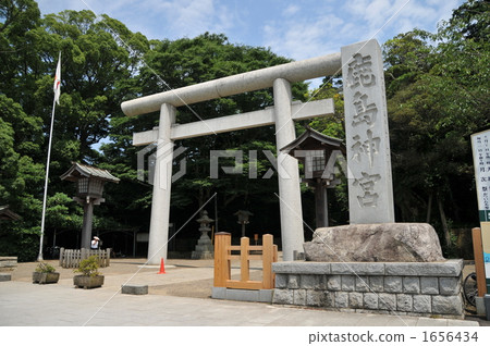 鹿島神宮的功率點Torii方法 1656434