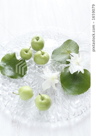 楸子 玻璃器皿 蘋果 1659079