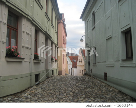 The streets of Chocolate remaining in the Middle Ages, the city of Tabor 1663144