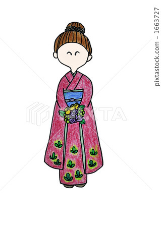dressed in kimono, japanese clothing, kimono 1663727