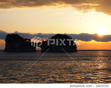 日落的一個島嶼 日落的一個島嶼 1665410