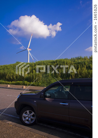 Windmills and cars Windmills and cars 1665826