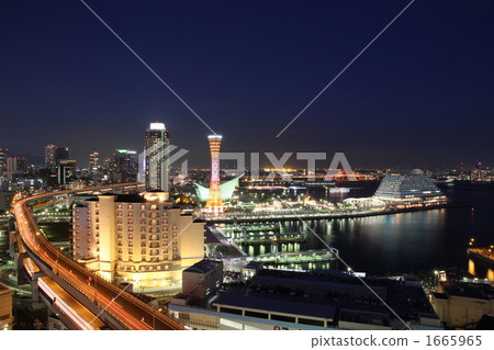 Kobe night view Kobe night view 1665965