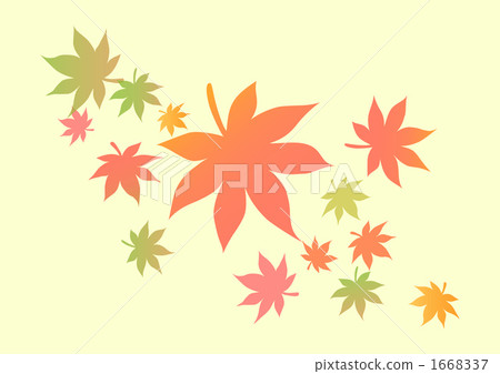 五顏六色的秋葉 1668337