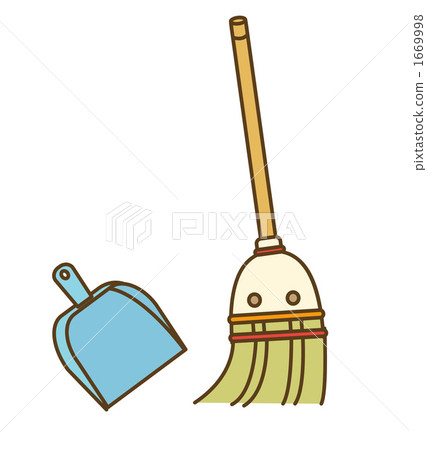 Chicken with broom 1669998