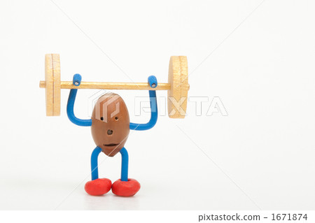 舉起槓鈴的橡子娃娃 1671874