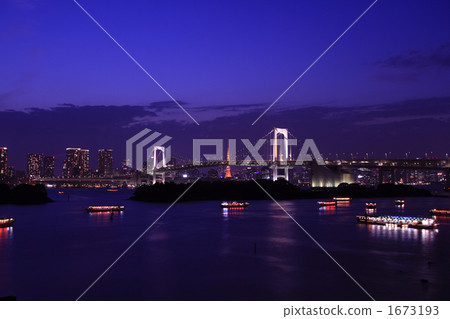 Night view seen from Odaiba Night view seen from Odaiba 1673193