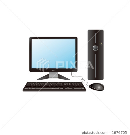Desktop computer illustration Desktop computer illustration 1676705