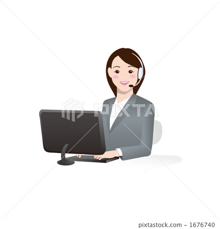 Illustration of call center women teleopen 1676740