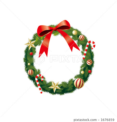 聖誕花圈圖 1676859