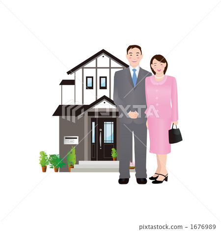 I buy my home, illustration of a new house 1676989