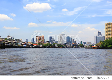 Chaophraya河曼谷 1677224