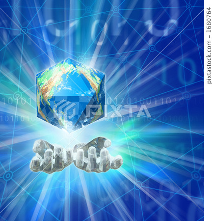 The earth above the hand (regular icosahedron) The earth above the hand (regular icosahedron) 1680764