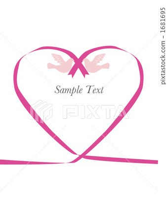 Heart ribbon pink Heart ribbon pink 1681695