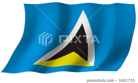 The flag of Saint Lucia The flag of Saint Lucia 1681735