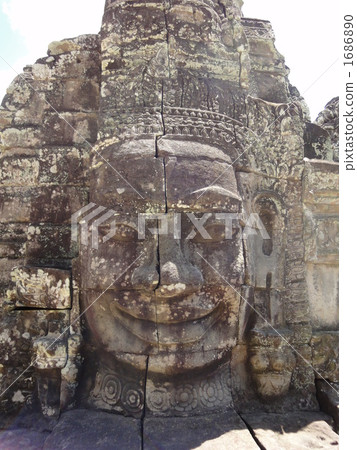 Khmer smile of Bayon temple 1686890