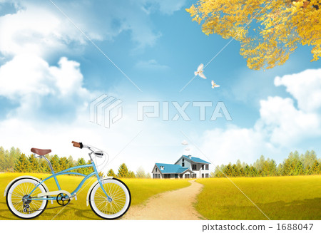 自行車 腳踏車 風景 1688047