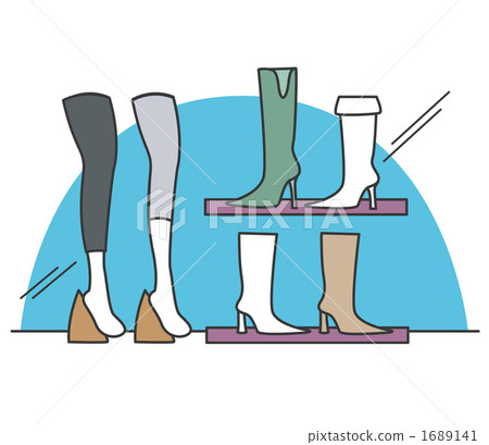 顯示緊身褲和靴子 1689141