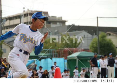 Baseball team competing sports festival 1691514