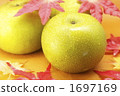 Autumn pear and autumn leaves 1697169