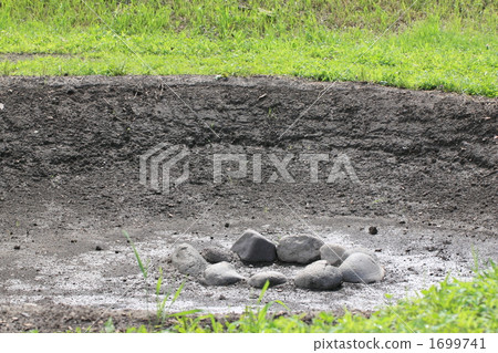 Irie river shell mound pit excavation site Irie river shell mound pit excavation site 1699741