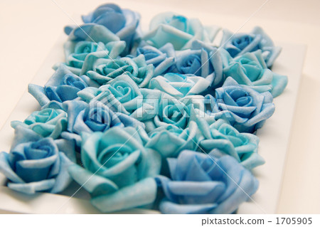 imitation flower, much, light blue 1705905