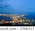 hakodate, twilight, night scape 1706317