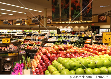 vegetable section, super, supermarket 1706393