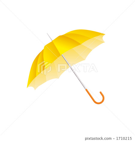 Illustration of a yellow umbrella 1710215
