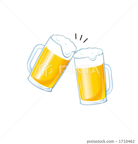 A toast with beer illustration A toast with beer illustration 1710462