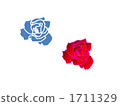 Roses of blue and crimson 1711329