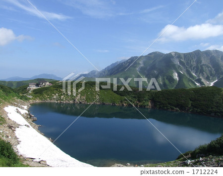 Tateyama Kurobe alpine route of the remaining snow "Mikuri pond" Tateyama Kurobe alpine route of the remaining snow "Mikuri pond" 1712224