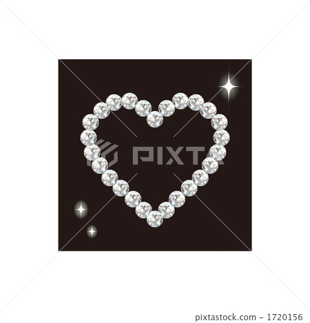 Rhinestone Heart Material - Stock Illustration [1720156] - PIXTA