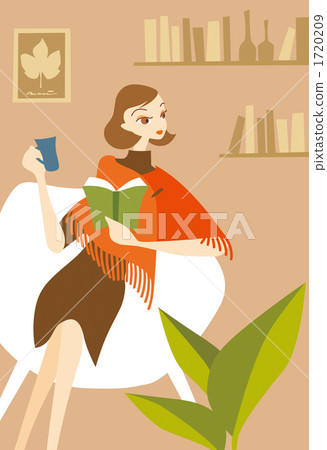 Women reading illustrations Women reading illustrations 1720209