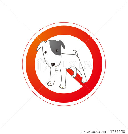 Pet prohibition mark 1723250