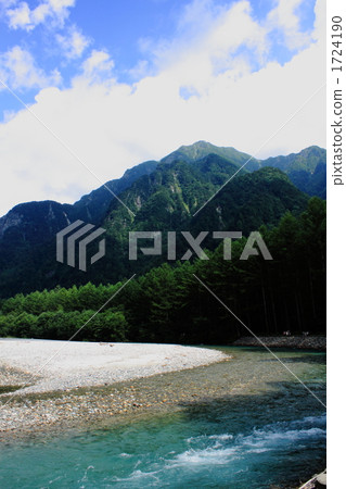 Azusagawa and Mt. Rokuzan 1724190