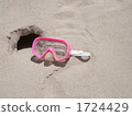 swimming goggles, goggles, pink 1724429