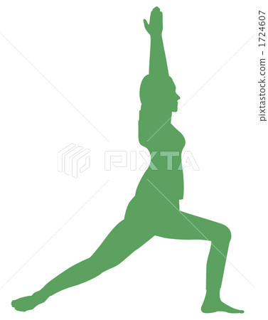 新月形姿勢綠色 新月形姿勢綠色 1724607