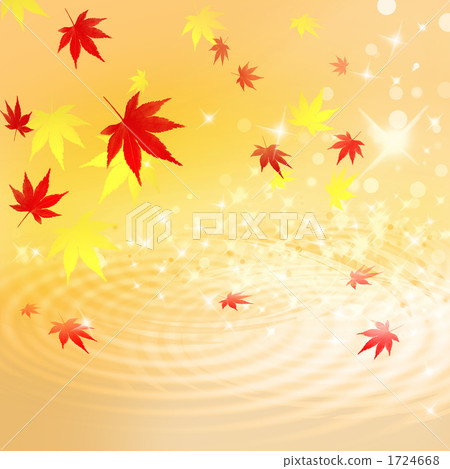 Autumnal leaves and the water surface 1724668