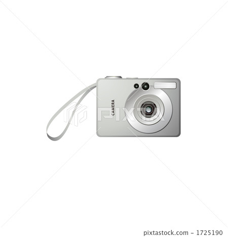 Illustration of compact digital camera, digital camera Illustration of compact digital camera, digital camera 1725190