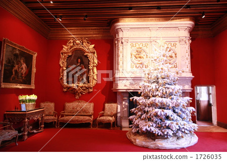 Christmas tree in Chenonceau castle 1726035