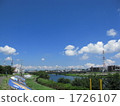 Tsurumi River and sky 1726107
