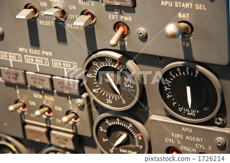 Next to instrument panel of airliner 1726214